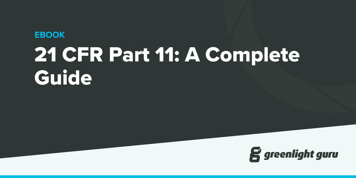 21 CFR Part 11: A Guide To FDA's Requirements